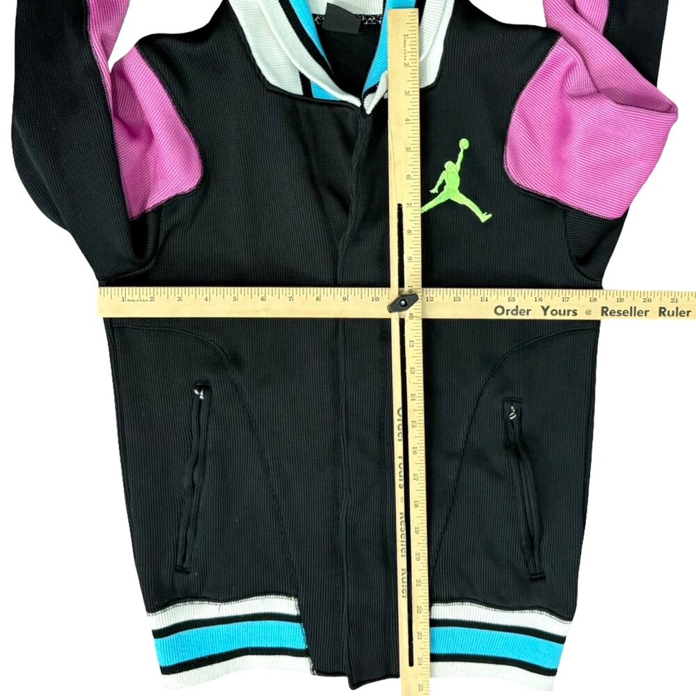 Air Jordan Fuchsia Black Blue White Colorblock Jumpman Logo Track Jacket Size S - Picture 10 of 15